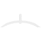 Ekena Millwork Archdale Architectural Grade PVC Gable Bracket, 72"W x 24"H x 4"D x 4"F, 8/12 Pitch GBP072X24X0404ARC00 - alternate 4